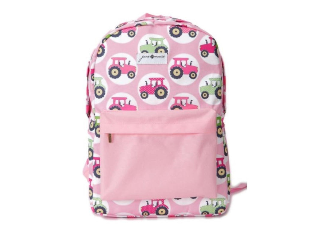 Big Pink Tractor Backpack