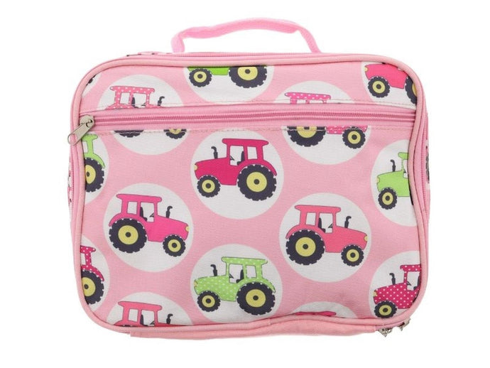 Big Pink Tractor Lunch Box