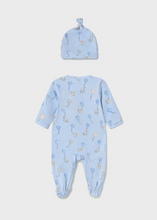 Mayoral Sky Newborn One-Piece with Hat