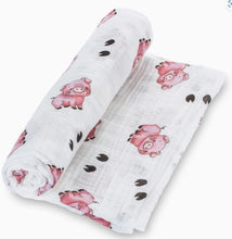 LollyBanks Oink Oink Baby Swaddle Blanket