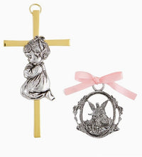 Girl Cross with Crib Medal