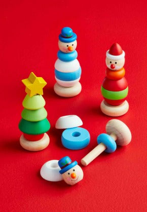 Mudpie Christmas Stacking Toy