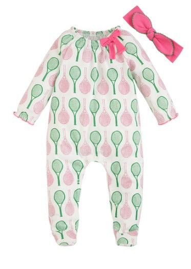 Mudpie Tennis Sleeper & Headband Set