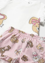 Mayoral Baby Pink Newborn Shorts and T-Shirt Set