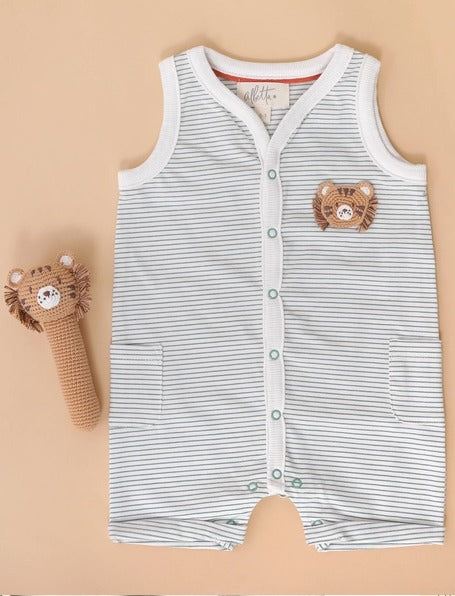 EFL Kids Mini Crochet Tommy Tiger Tank Romper