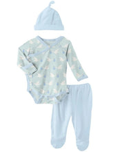 KicKee Pants Kimono Newborn Gift Set in Spring Sky Stork