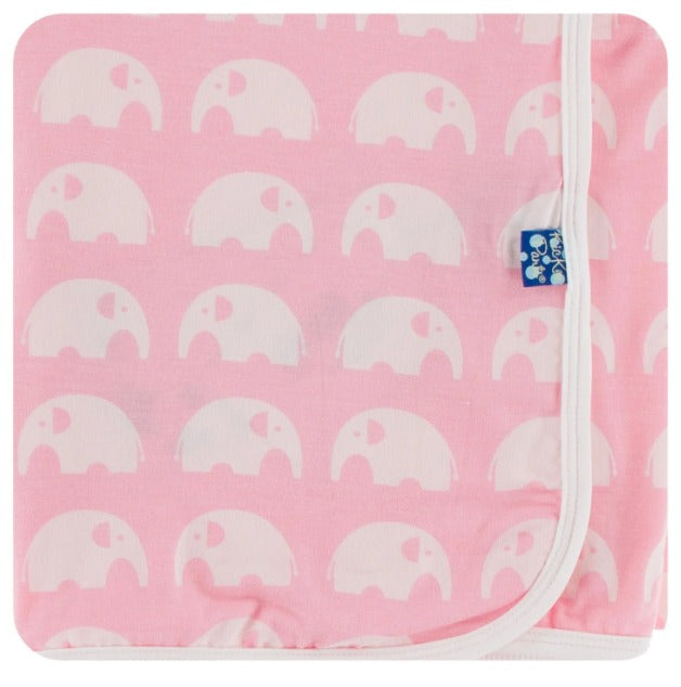 KicKee Pants Essentials Swaddling Blanket Lotus Elephant