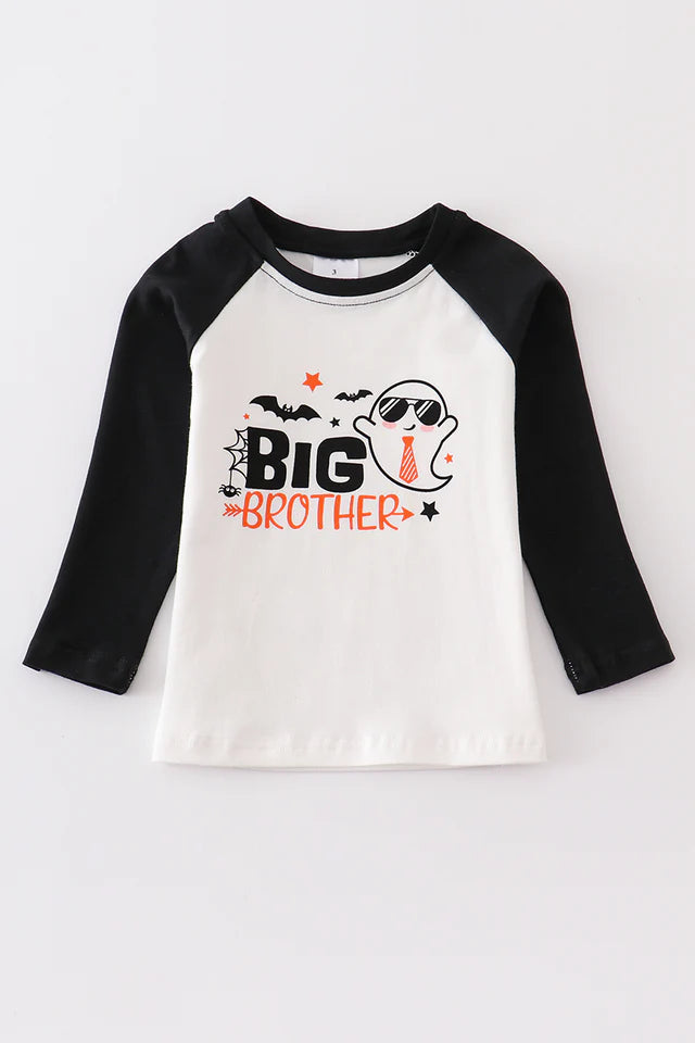 Abby & Evie Halloween big brother ghost top