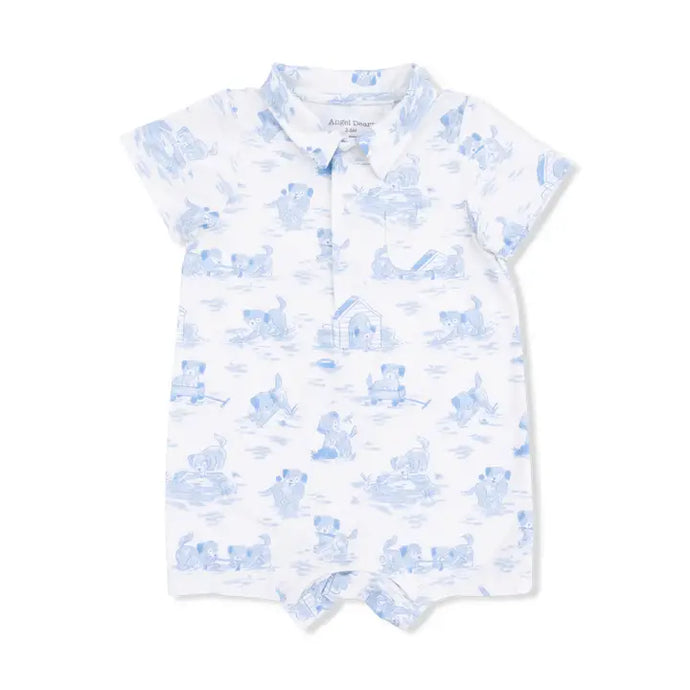 Angel Dear Puppy Toile Blue - Polo Shortie