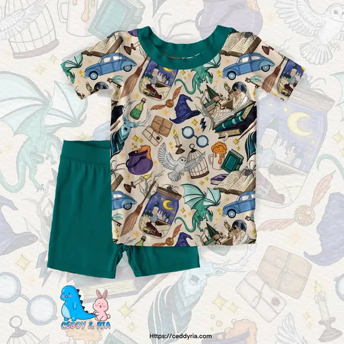Ceddy & Ria Wizard Bamboo Shirt and Shorts Set