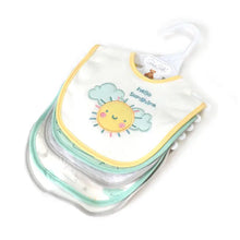 Rene Rofe 5 Pack Soft Cotton Poly Embroidered Baby Bibs