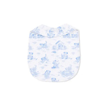 Angel Dear Puppy Toile Blue - Feeding Bib 0-3M
