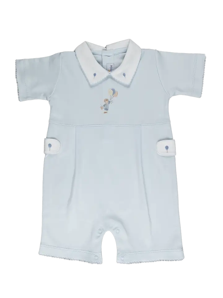 Baby Boy Fly Balloon Pima Romper