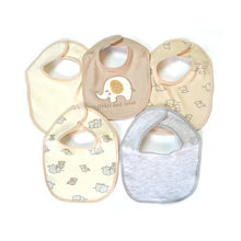 Rene Rofe 5 Pack Soft Cotton Poly Embroidered Baby Bibs