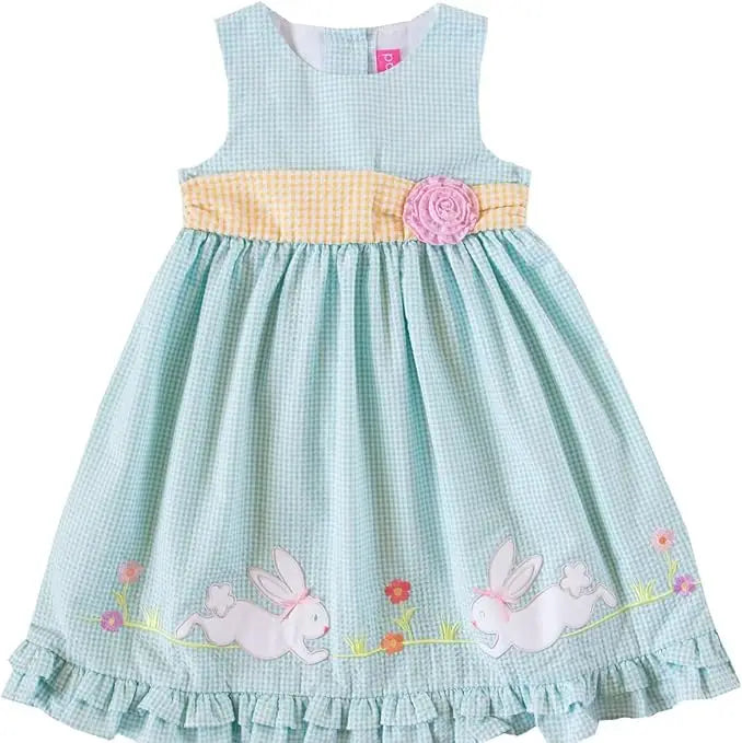 Good Lad Toddler Girls Turquoise Easter Dress