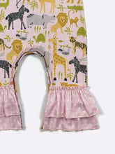Clover Cottage Pink Zoo Baby Romper