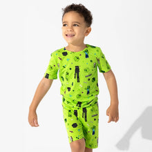 Bellabu Bear Minecraft Mob Squad Bamboo Kids Pajama Short Set