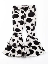 Clover Cottage Cow Denim Flares