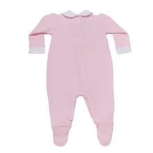 Baby Balloon Pink Bear Open Back Pima Jumpsuit