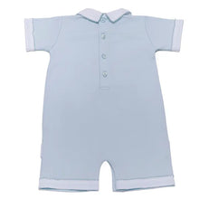 Baby Balloon Blue Bear Pima Romper