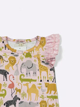 Clover Cottage Pink Zoo Baby Romper