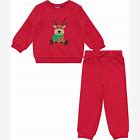 Good Lad Infant Boys French Terry Holiday Set Red