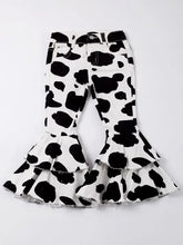 Clover Cottage Cow Denim Flares