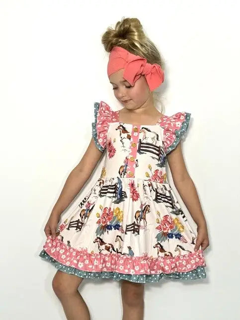 Clover Cottage Calamity Jane Summer Girls Dress