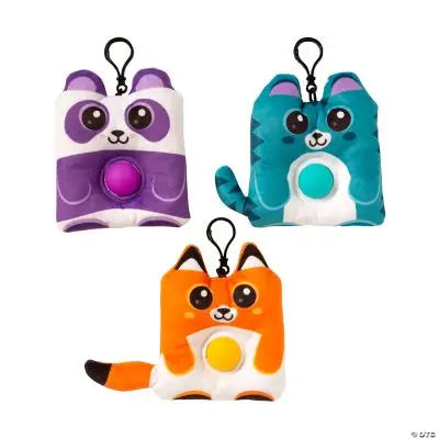 Plush Lotsa Pop Zoo Backpack Clips