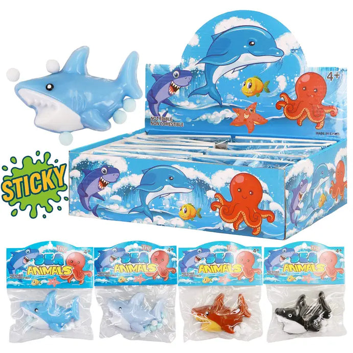 Shark Sea Animal Sticky Mochi Squishy Bag