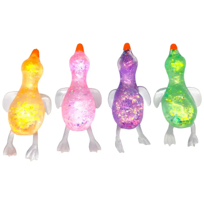Pinching Duck Glitter Squishy Stress Toy