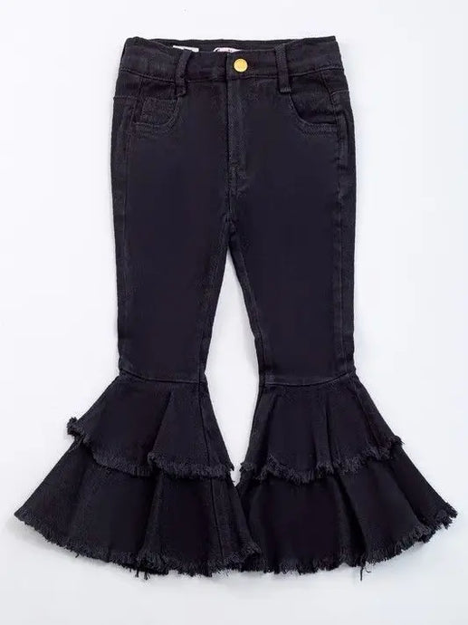 Clover Cottage Black Denim Flares