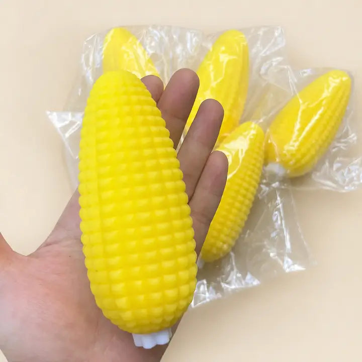 Crunchy Corn Block Squishy Toy