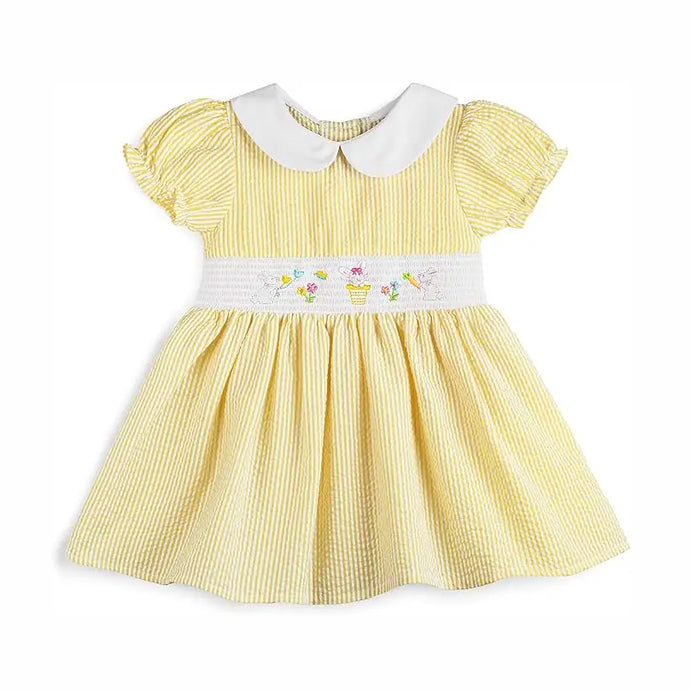 Good Lad Toddler Girls Yellow Smocked Easter Dress
