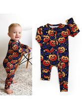 Gigi and Max Edward Zip Bamboo Glow in the Dark Sleepies Little Halloween