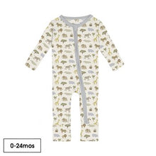 Kickee Pants Print Convertible Coverall in Natural Mini Safari