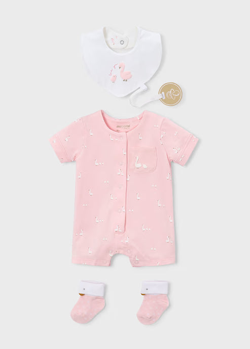 Mayoral Newborn 3-Piece Gift Set Baby Pink