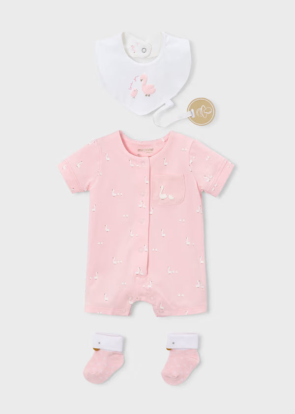 Mayoral Newborn 3-Piece Gift Set Baby Pink