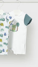 Mayoral Newborn Boy Crocodile Graphic White Romper