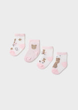 Mayoral Newborn Girl 4-Pack Socks- Baby Pink (Rosa Baby)