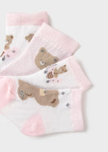 Mayoral Newborn Girl 4-Pack Socks- Baby Pink (Rosa Baby)