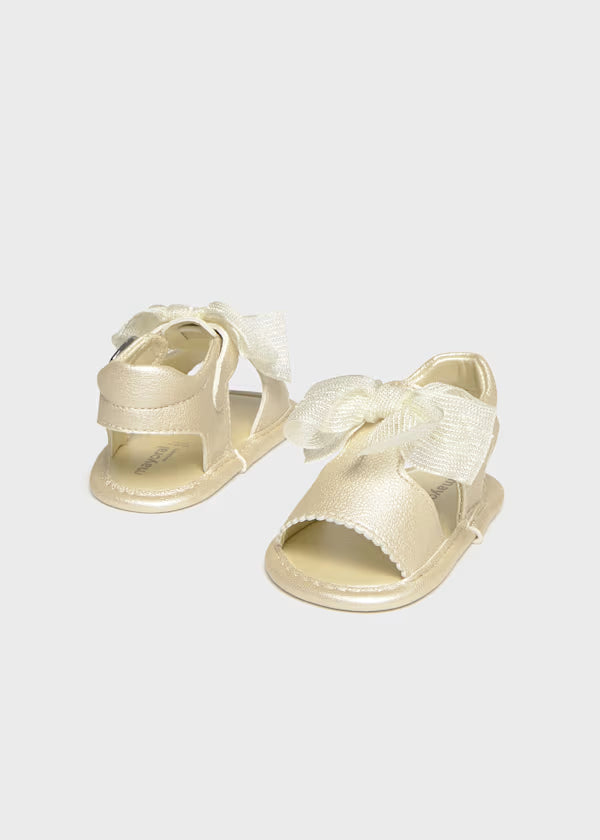 Mayoral Newborn Sandals Champagne or Baby Pink