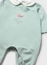 Mayoral Newborn Girl One-Piece Long Sleeve- Full Aqua