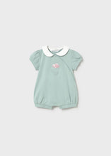 Mayoral Newborn Girl Romper Short Sleeve- Full Aqua