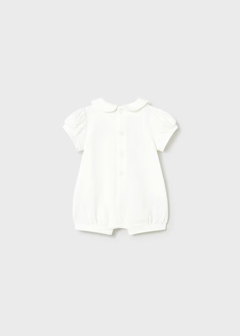 Mayoral Newborn Girl Romper Short Sleeve- Aqua