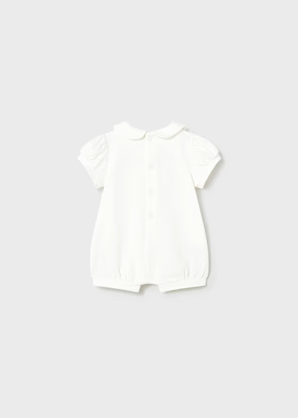 Mayoral Newborn Girl Romper Short Sleeve- Aqua