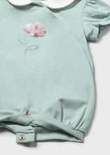 Mayoral Newborn Girl Romper Short Sleeve- Full Aqua
