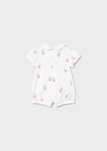 Mayoral Newborn Girl Romper Baby Pink/White Bear