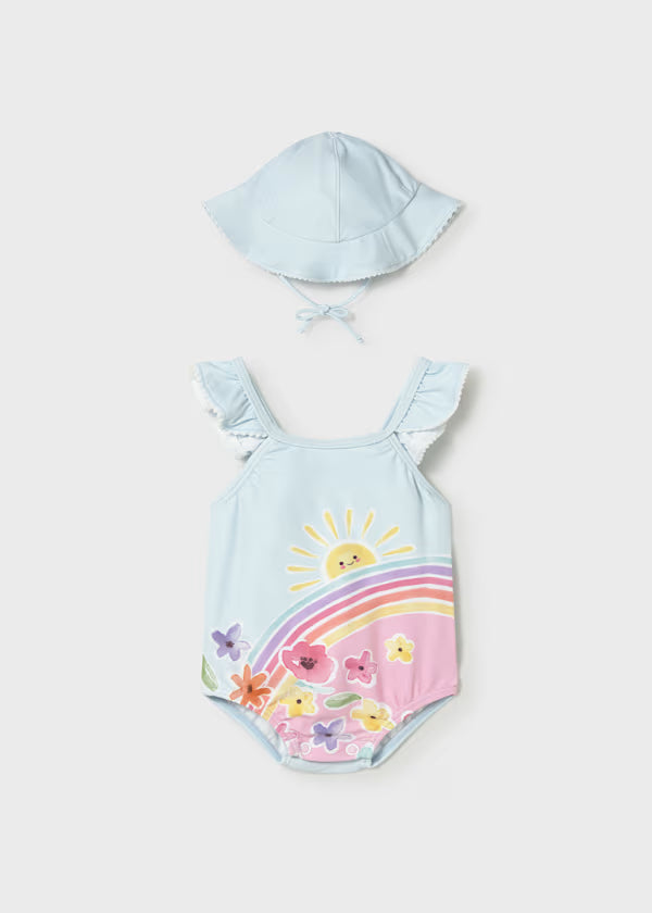 Mayoral Newborn Girl 2-Piece Set with Sun Protection- Hawaii