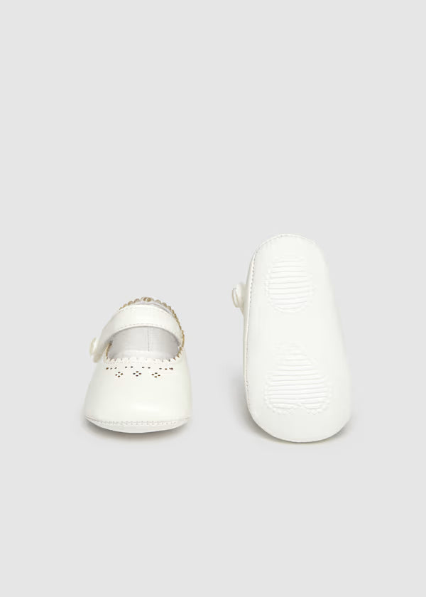 Mayoral Newborn Girl Mary Janes Baby Pink or White